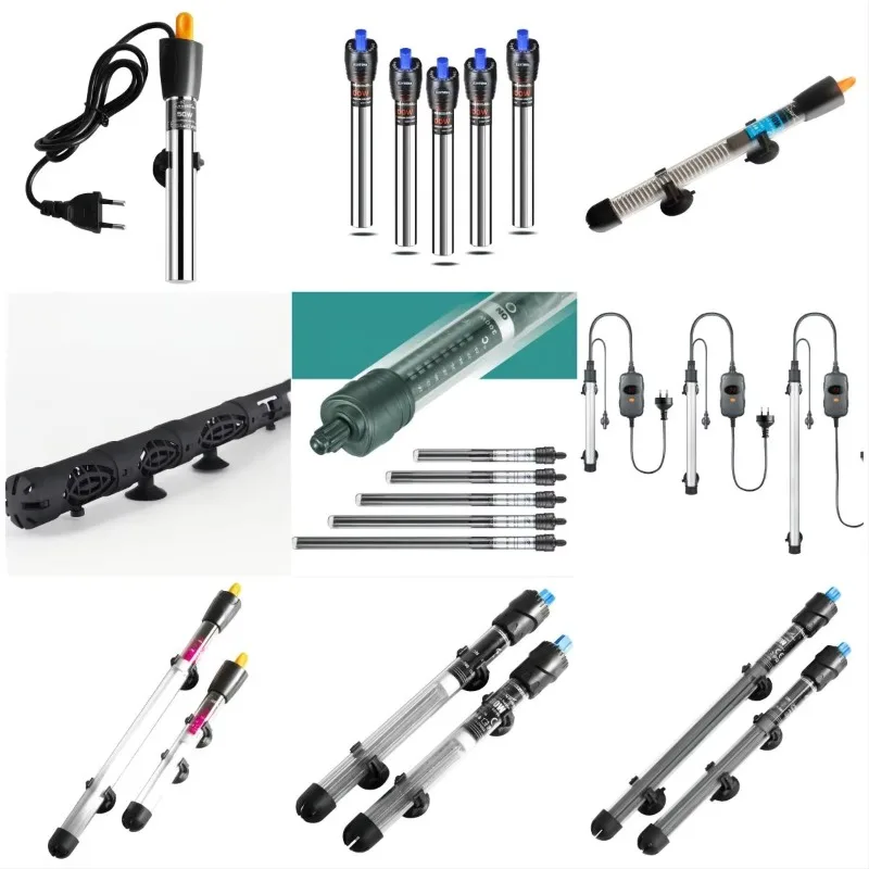 300W Small Aquarium Heater Super Mini Digital Display Thermostat Titanium Heater Aquarium Adjustable Heater