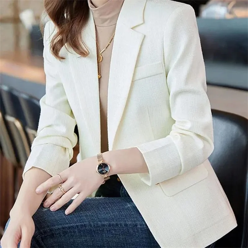 

Temperament Socialite White Suit Jacket 2026 Autumn And Winter Fragrance New Style Chic Elegant Western-style Suit
