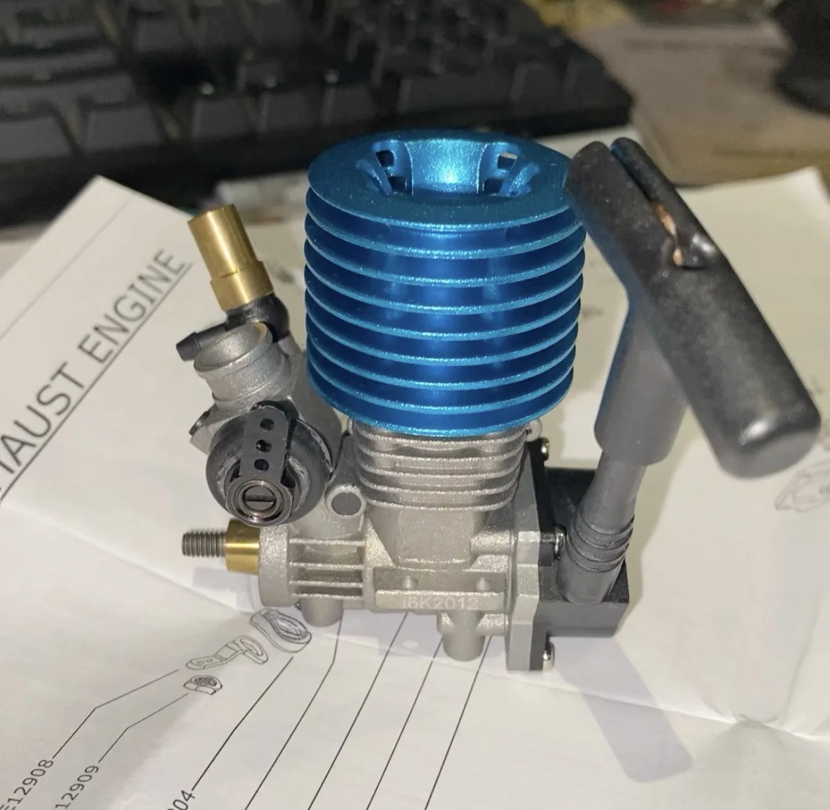 SH Engines SH07 Grade Hand Pull Start R/C Glow Engine Motor RC Model Car Vehicle Parts Made In Taiwan 07 side exhaust engine