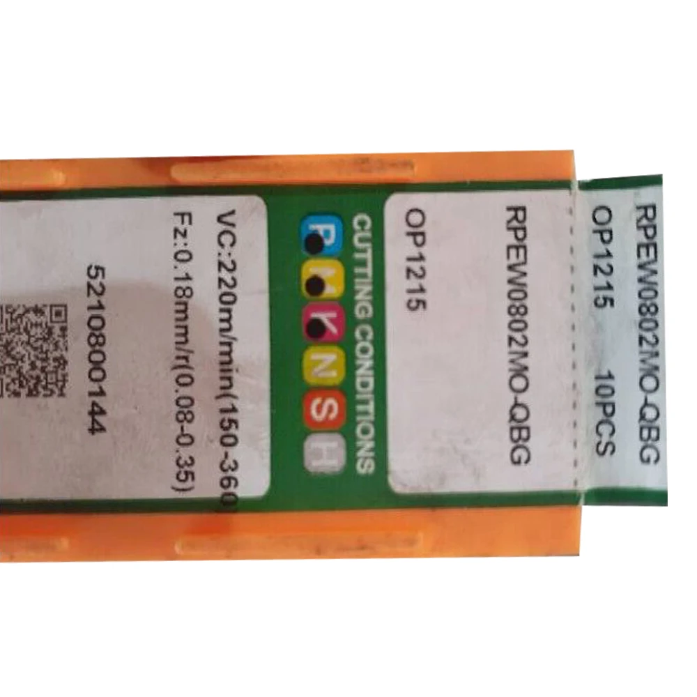 HUAZHICHUN RPEW0802MO QBG OP1215 wkładki z węglika CNC