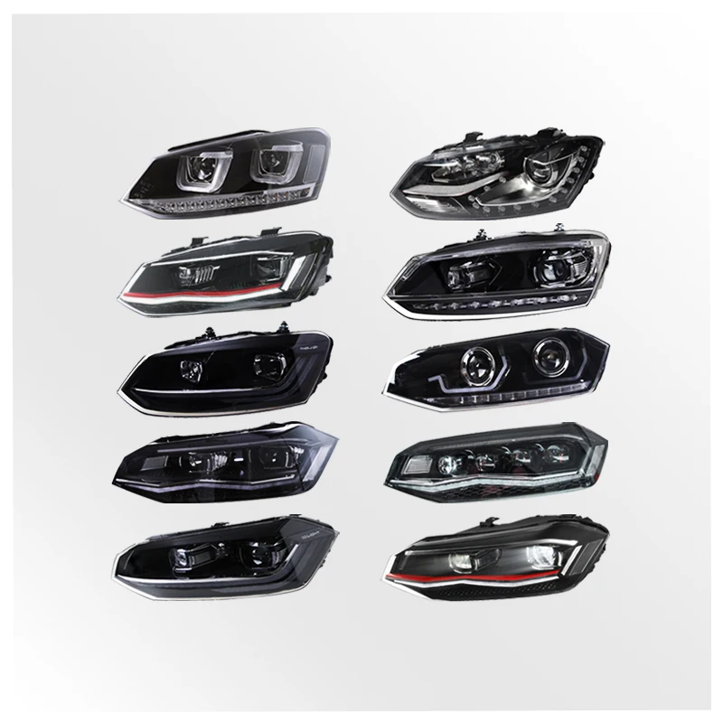 

DRL Lamp Car OEM Head Light Modify Semi-assembly LED Xenon Headlight for VW Polo 2002-2022