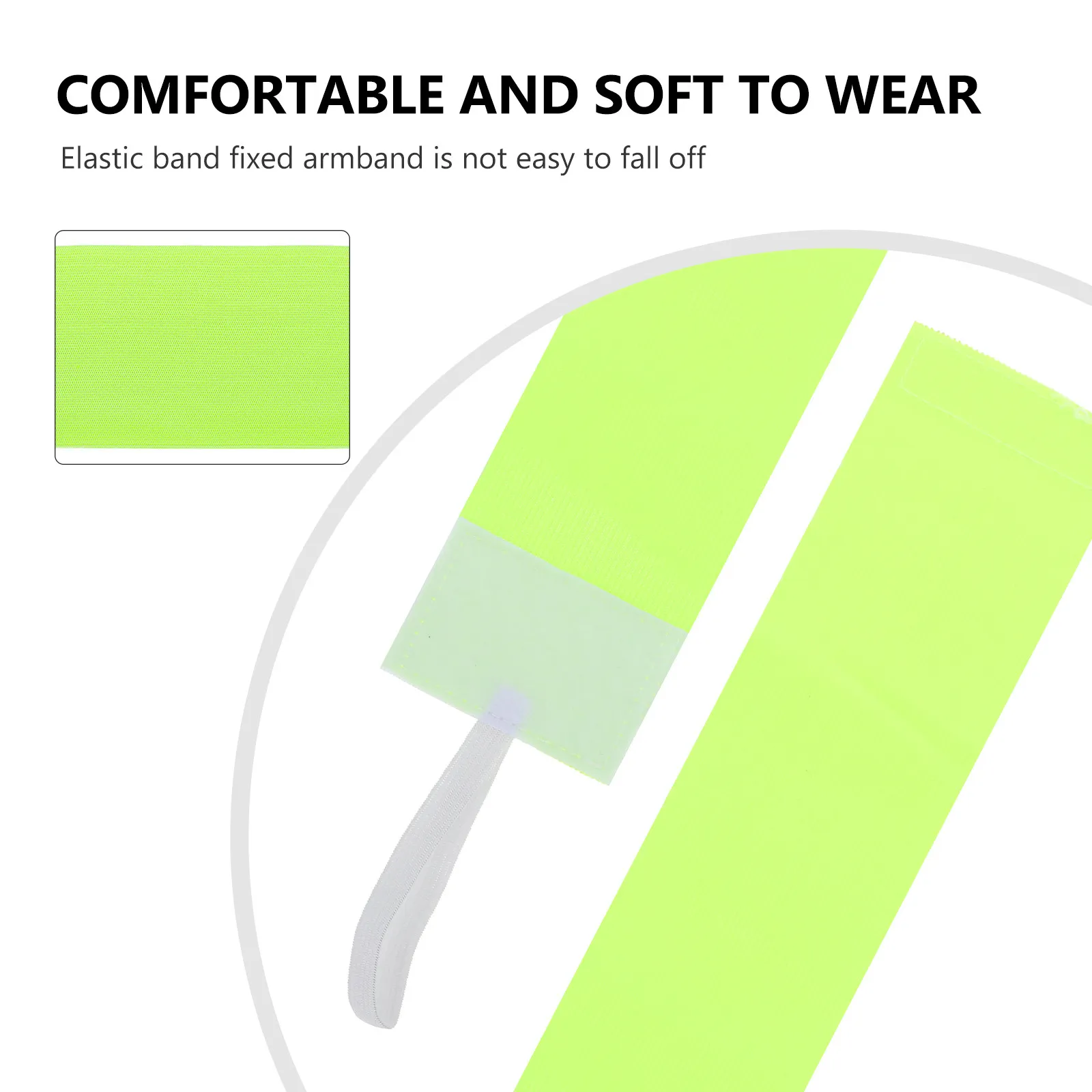 4Pcs Captains Armbands Adjustable Elastic Comfortable Sports Team Leader Armlets for Soccer Basketball Rugby view 3