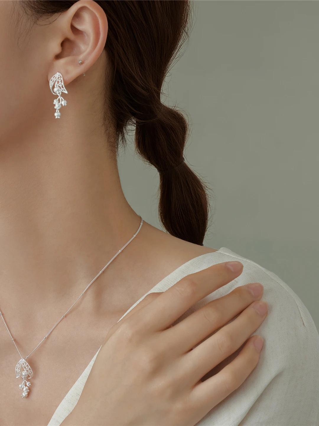 Vintage Lace Hollow out Silver - Body Jewelry Earrings review and price