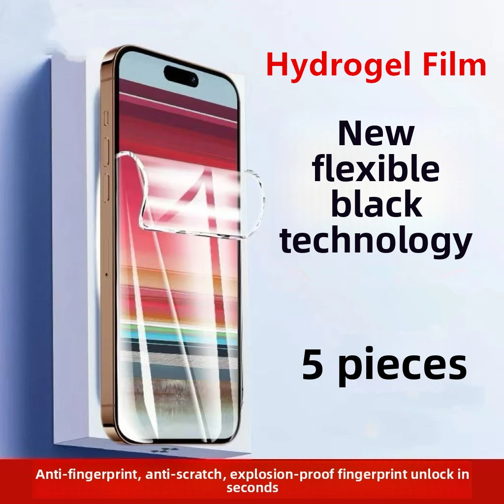 5 упаковок гидрогелевой пленки высокой четкости из закаленного стекла для vivo iQOO 3/5/5 Pro/7/8/8 Pro/9 Pro/10/10 Pro/11/12/13