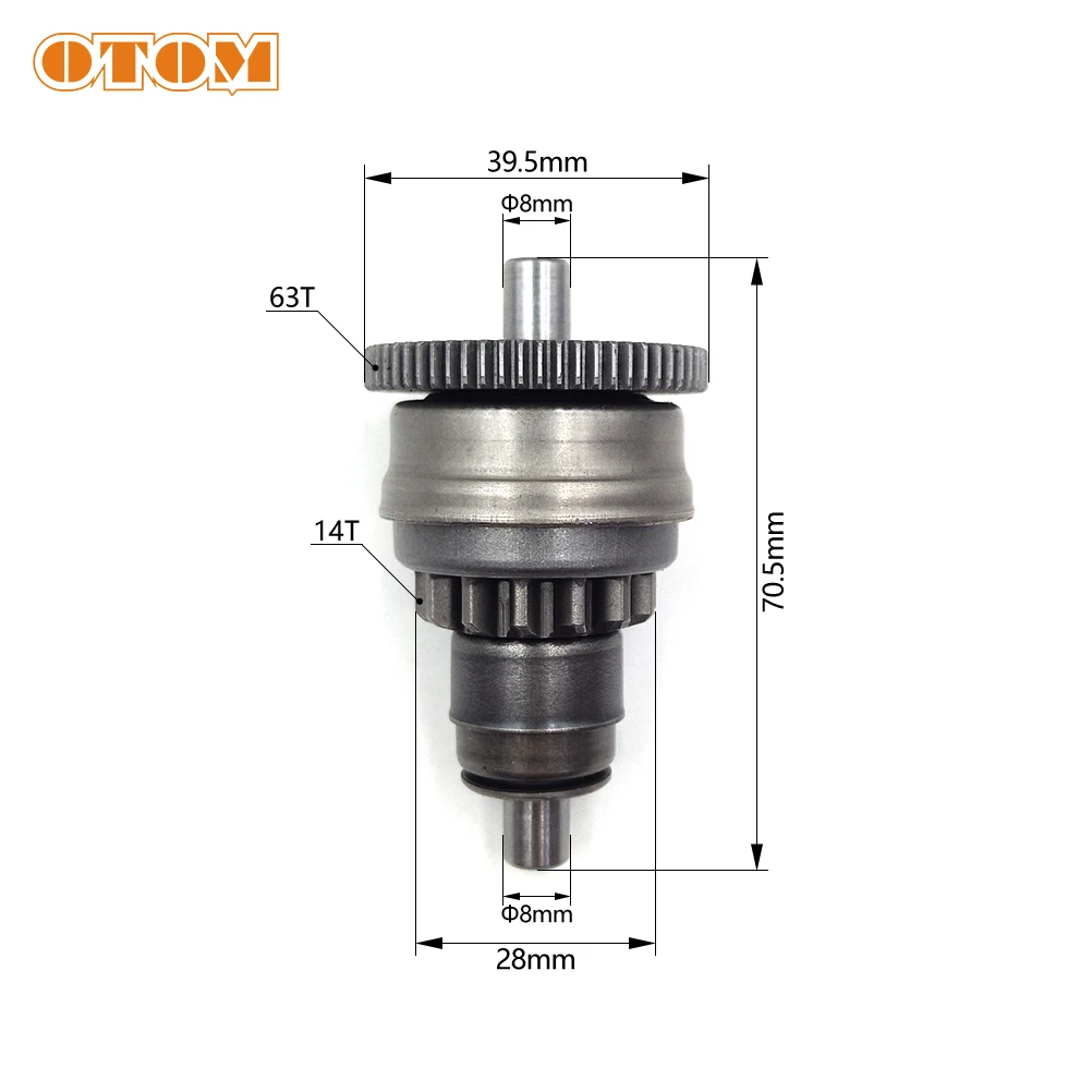 OTOM Motorcycle Starter Drive Bendix For KTM XC125 EXC150 XCW150 TPI HUSQVARNA TE150 TE150i Engine Parts 50440026000 14/63 Teeth