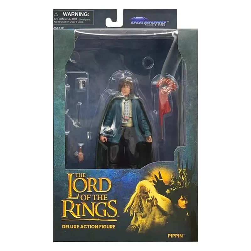 Diamond Select Toys DST Pippin The Lord of The Rings 1/12 7 Inche Original Action Figure Model Toy Birthday Gift Collection