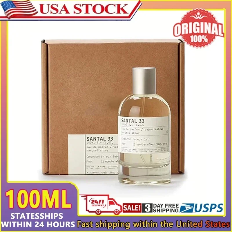 عطر سانتال 33 للجنسين، 3.4 أونصة، يتميز برائحة خشب الصندل وجوزة الطيب وخشب الأرز، مما يجعل هدية مثالية للعطلات #1