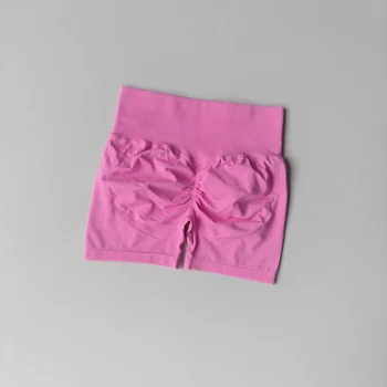 Summer High-Waist Women's Yoga Shorts Breathable Fitness Shorts Butt Lift Sports Running Cycling Push-Up Workout Gym Shorts 6