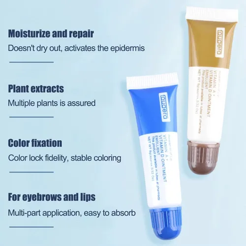 Imagen 2 del producto 100/50/30/5 Uds crema para el cuidado posterior del tatuaje ungüentos de vitamina A D maquillaje permanente Gel de reparación de tatuajes crema de recuperación accesorios de tatuaje