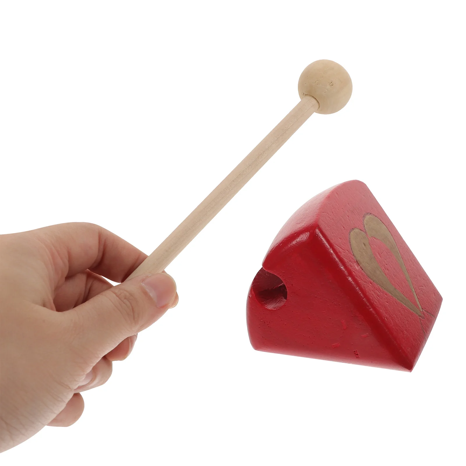 1 مجموعة مطرقة خشبية عصا البوذية آلة موسيقية المهنية دائم صنعة بديعة واضح هش الصوت في وقت مبكر