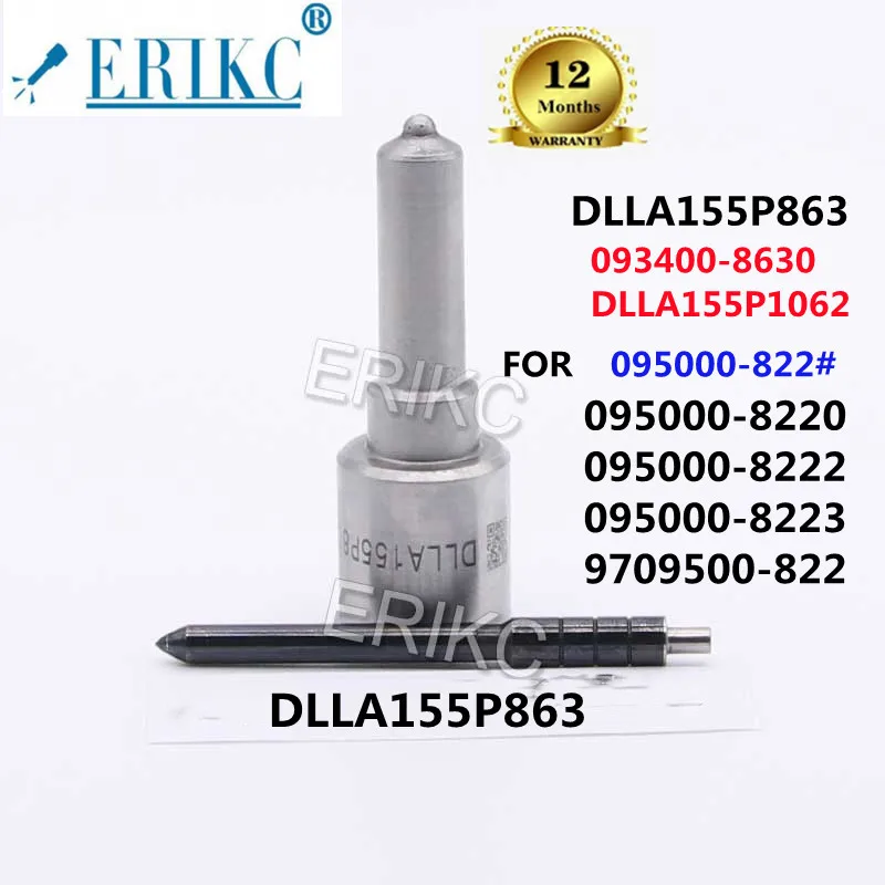 ERIKC DLLA155P863 Fuel Injection Pump Nozzle DLLA 155P 863 （093400-8630）For Toyota Hiace 095000-8220  095000-8222 095000-8223