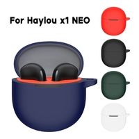 Protective Carrying Case Holders for Haylou x1 NEO Earphone Dustproof Protectors Bag Washable Box Holder with Keychain