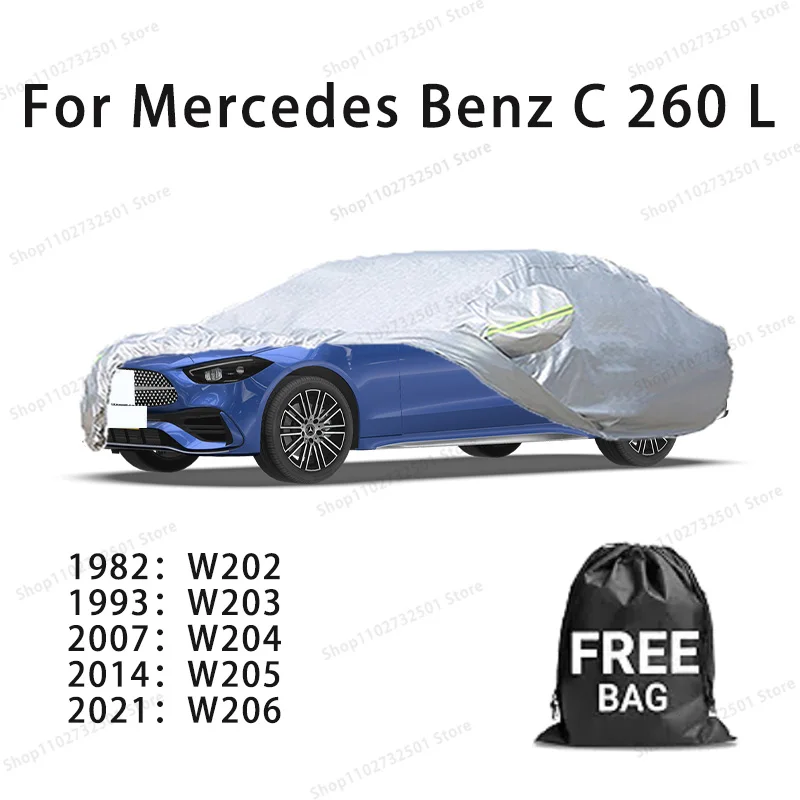 

Car cover For Mercedes Benz C 260 L W202 W203 W204 W205 W206 Waterproof sun protection cover Scratch resistant cars accessories