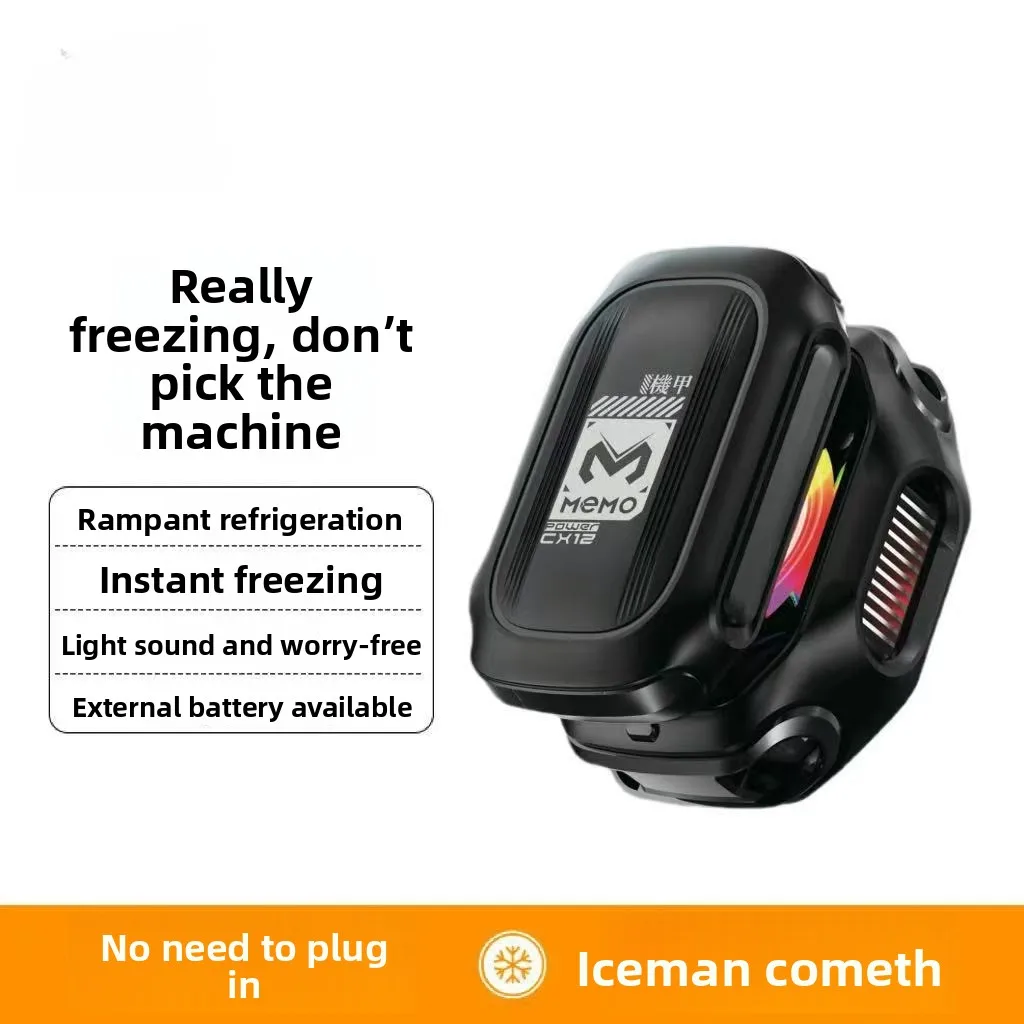 CX12 External Battery Mobile Phone Radiator AI Temperature Control Magnetic Suction Digital Display Semiconductor Icing Model