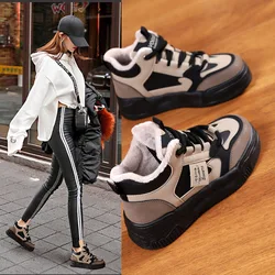 Hot Sellering Sale Plus Fleece Snow Boots Women 2024 New Thickened Non-slip High-top Cotton Shoes with Leisure Daddy Shoes