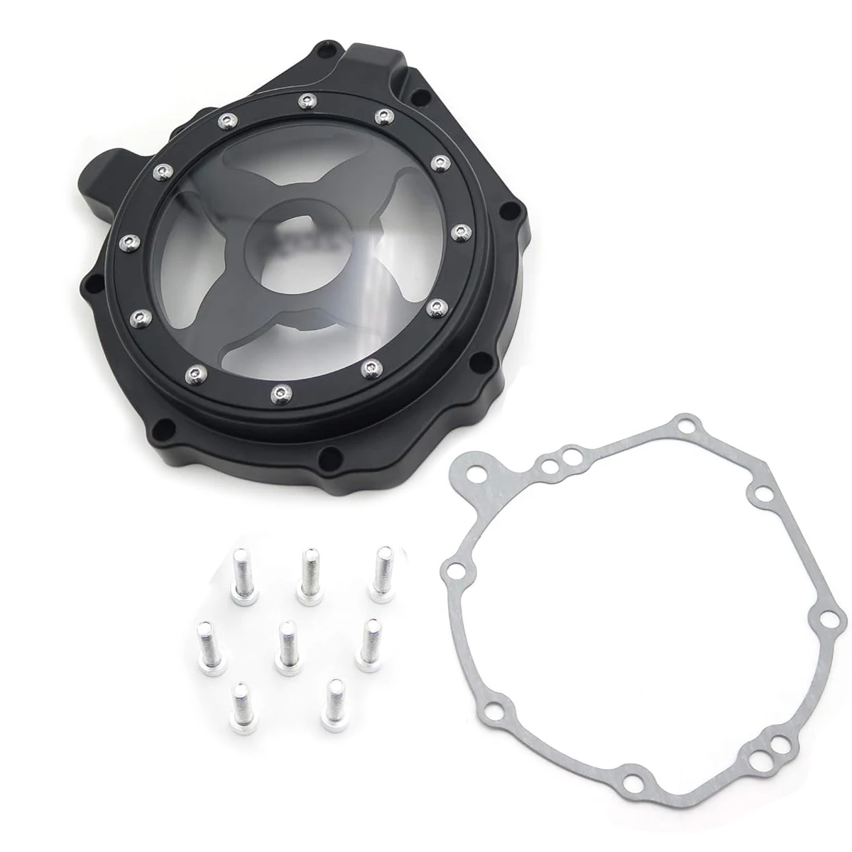 

For Honda 04-07 CBR1000RR 11-16 CB1000R 18-22 CB1000RA Black Side Motorcycle Engine Stator Cover with Gasket See Through