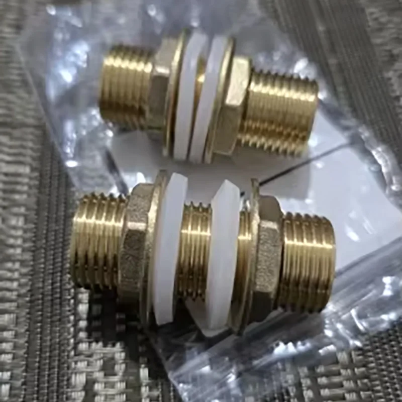 

Brass Water Tank Connector 1/4" 3/8" 1/2" 3/4" BSP Threaded Male Female Pipe Plumbing Fittings Bulkhead Nut Jointer Hose Adapter