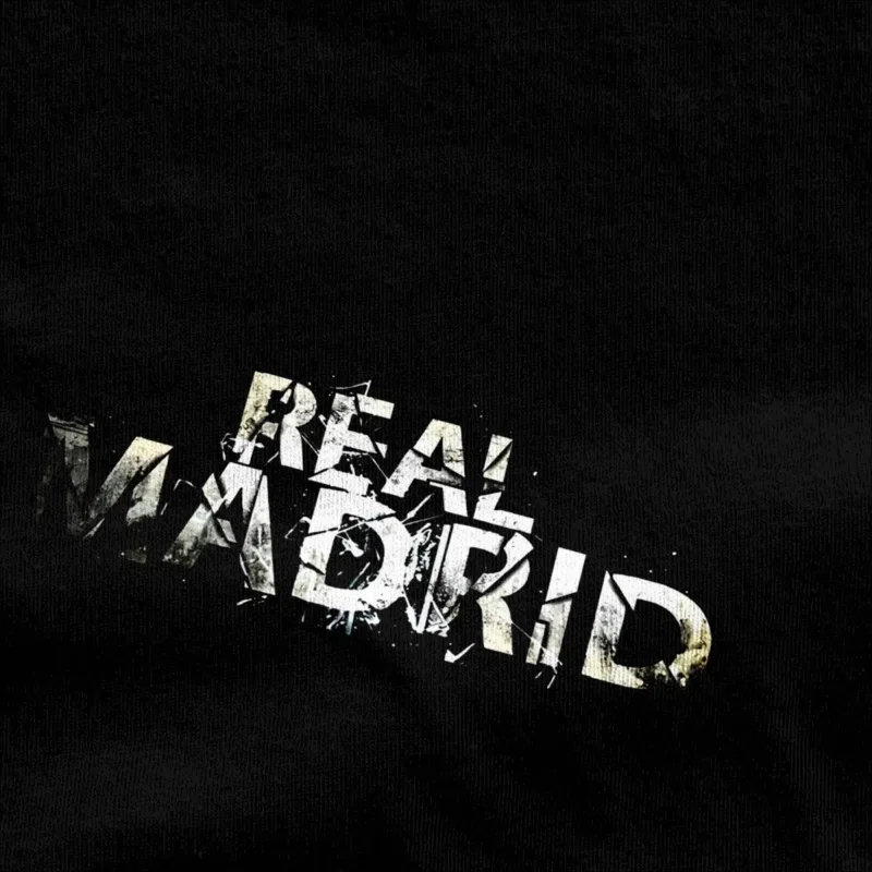 Y2K man t Real Madrid T-shirts Harajuku top team summer tee shirt vintage casual cotton clothes plus size 6XL