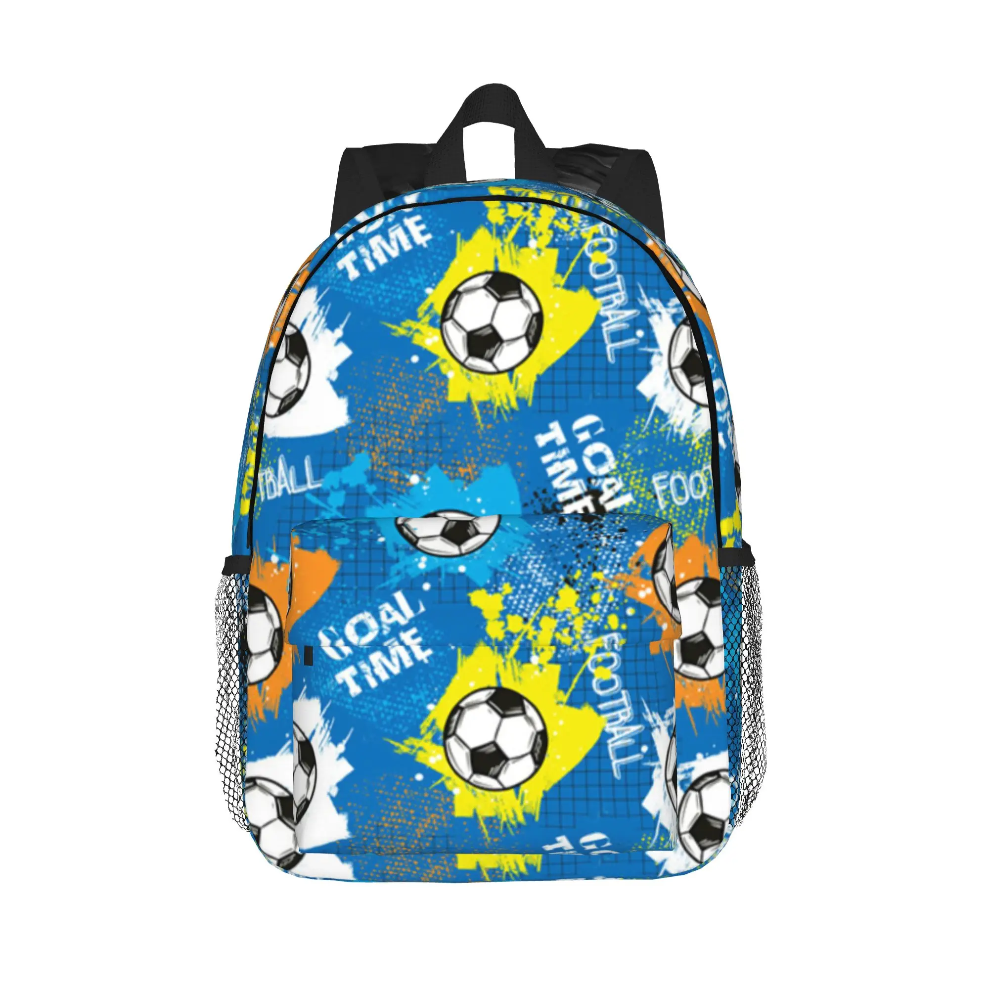 Football Graffiti Pattern Backpack Hot Sale Daypack Large Capacity Boys Girls BookBag Shoulder Bags for Men Women School Bag
