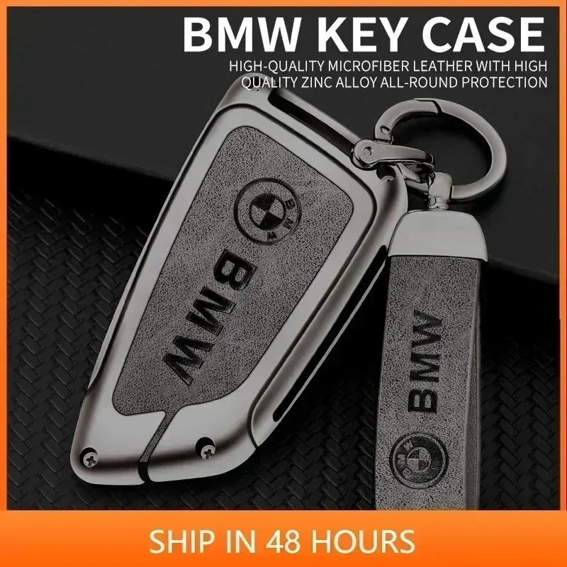 /Zinc Alloy Car Remote Key Cover Case Holder For BMW X1 X3 X5 X6 X7 G20 G30 G01 G02 G05 G11 G32 1 3 5 7 Series Keychain Accessor view 2