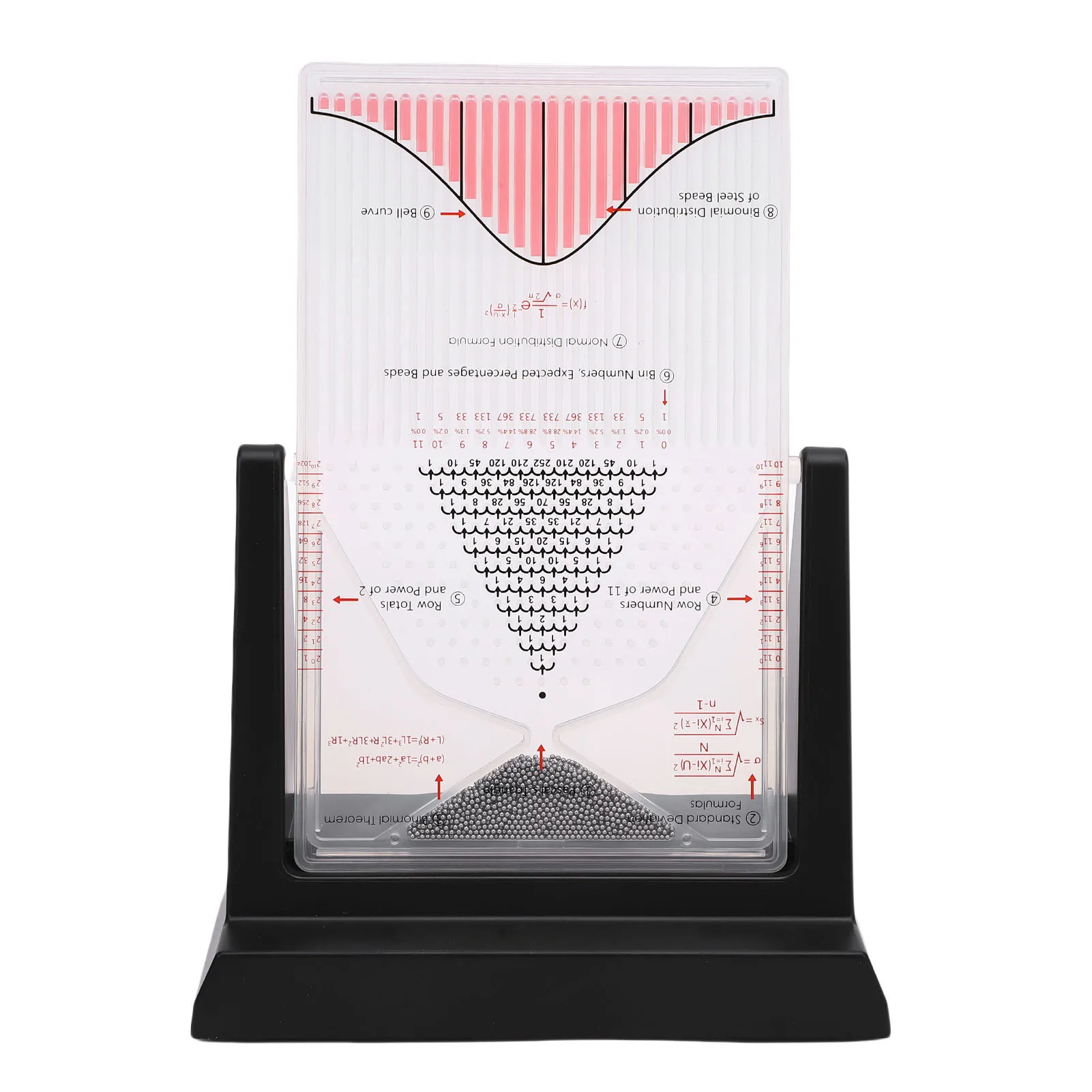 Probability Demonstrator Model Normal Distribution Model Probability Teaching Aid Physical Experiment Model w/ 2800 Metal Beads