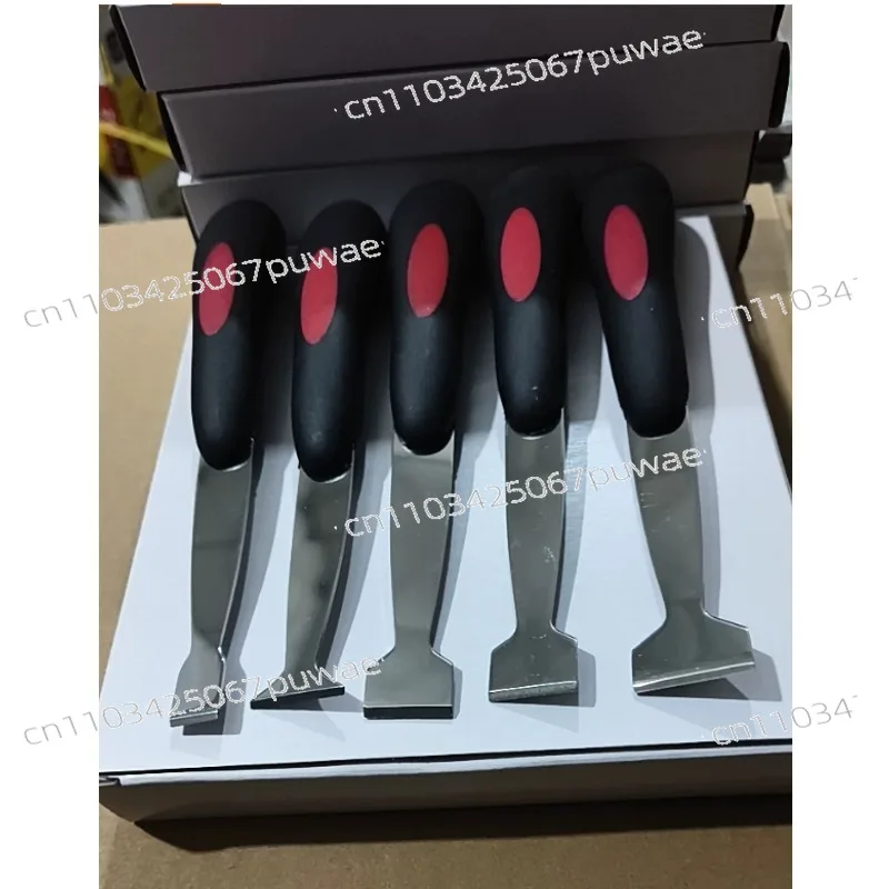 Manual Windshield Urethane Scraper Tool Kit Glass Bottom Glue Repairing Knife Set with 3pcs Blades with Soft Rubber