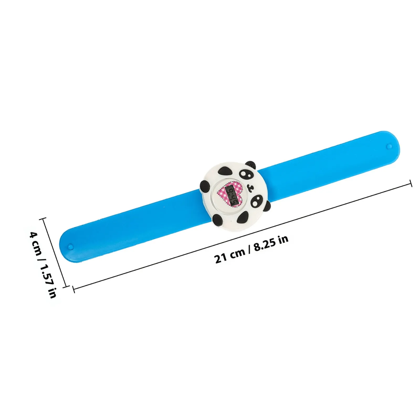 3Pcs Watch Silicone Band Cartoon Design Vivid 3D Pattern Arabic Numerals Comfortable Learning Wrist Watch