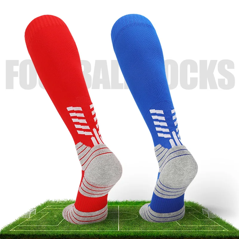 

One Pair Mens Football Long Socks Spandex Youth Soccer Over Knee Socks Baseball Outdoor Sports Socks