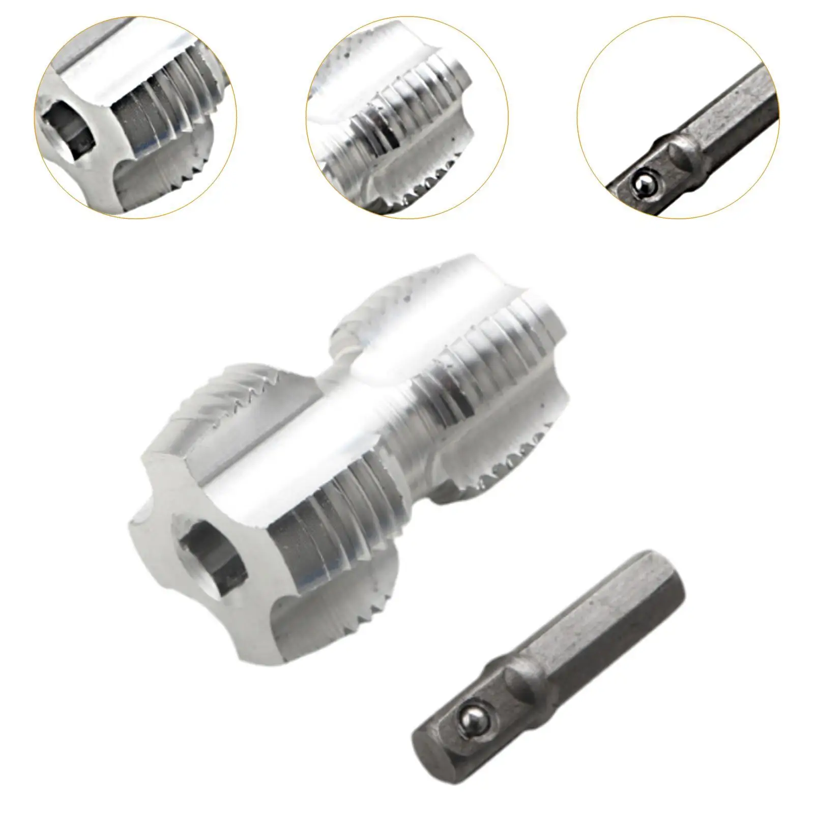 PVC Pipe Threader Kit Thread Maker Tools for Electric Drill Household Indoor