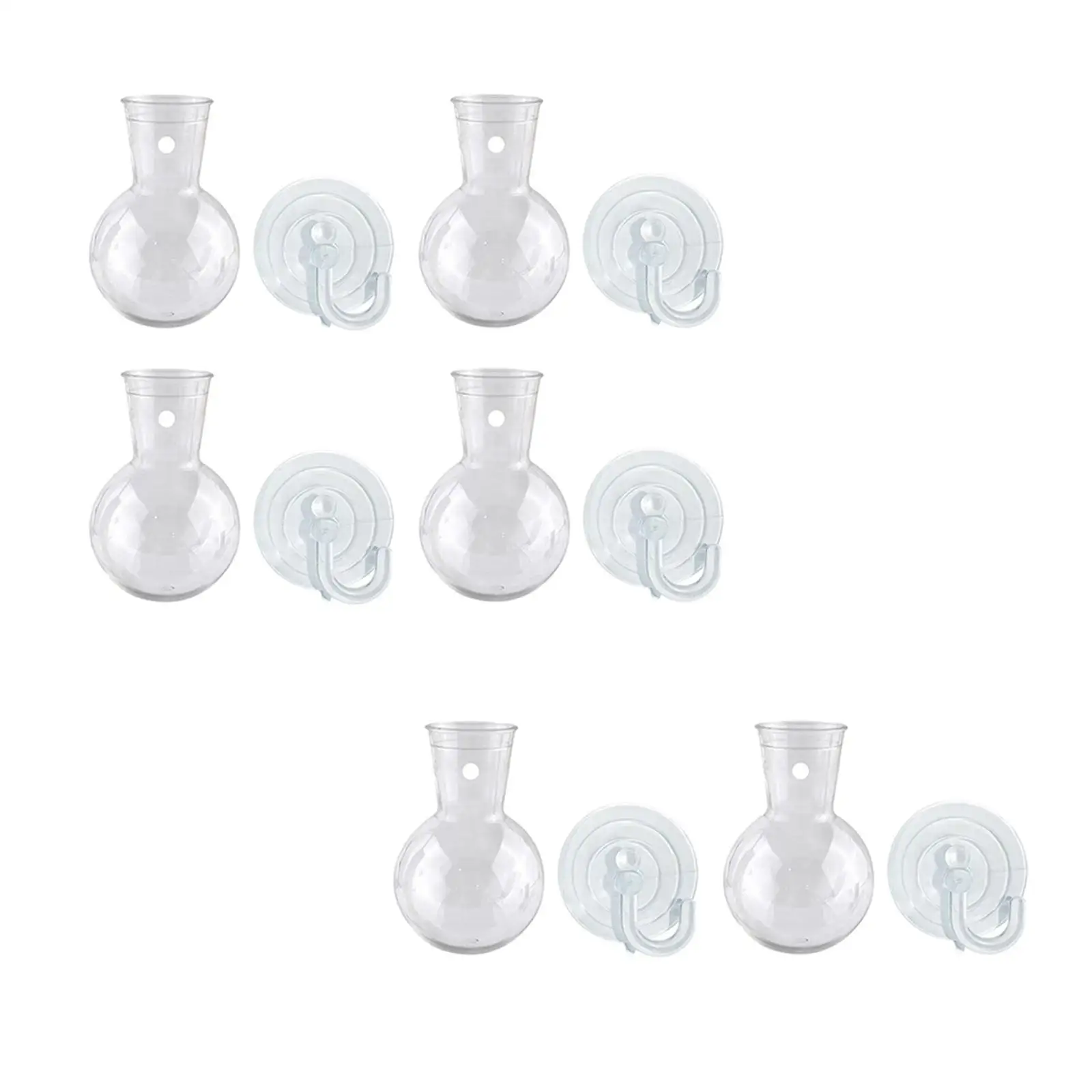 Window Propagation Stations with Suction Cup Hooks Plant Propagation Bulbs for Bathroom Hydroponic Plants Flowers Home Garden