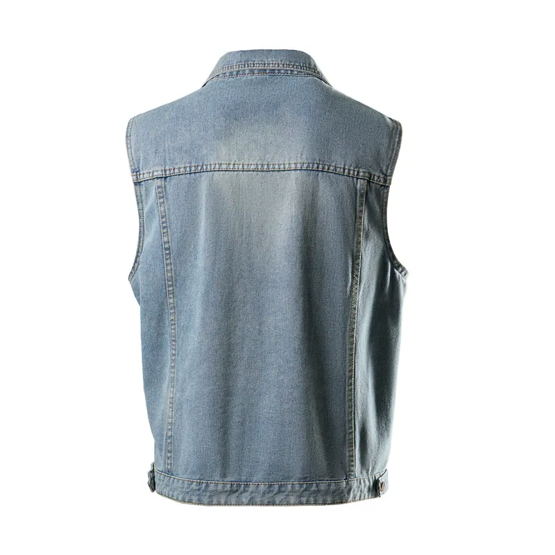 Spring Summer Men's Denim Vest - Men'S Fashion Vest With Jeans บทวิจารณ์และราคา