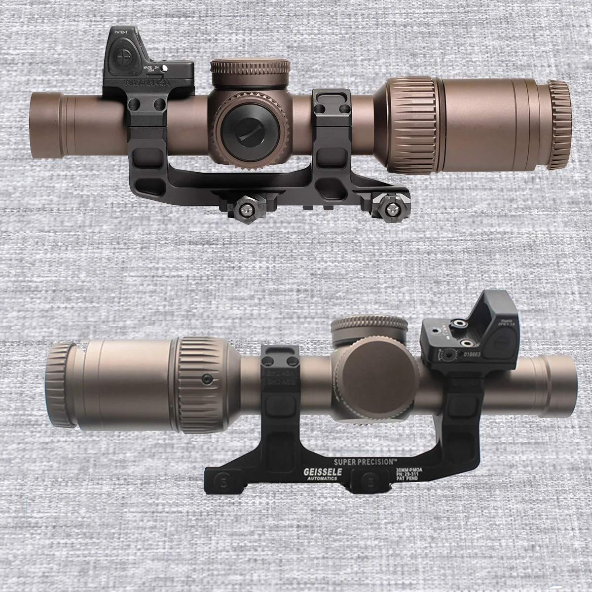 

GEISSELE SUPER PRECISION 25.4/30mm Ring Scope Mount ROF-90/45 Mini Red Dot Sight Raiser Mount For AR15 M4 M16