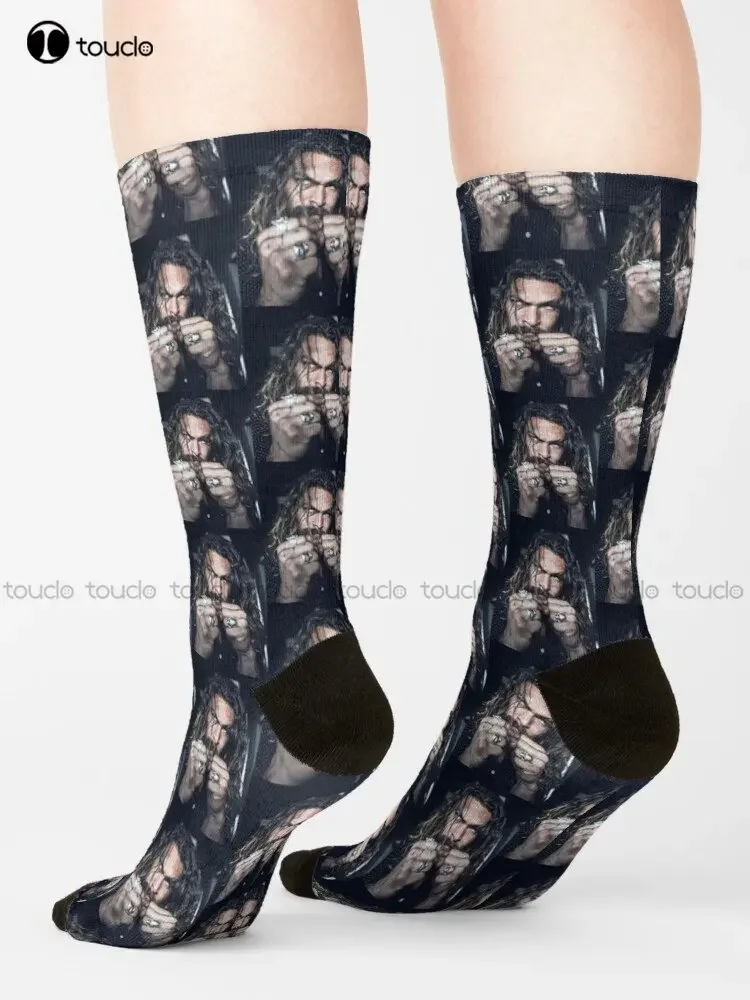 Jason Momoa Socks Winter Socks For Women Personalized Custom Unisex Adult Teen Youth Socks 360° Digital Printing Streetwear