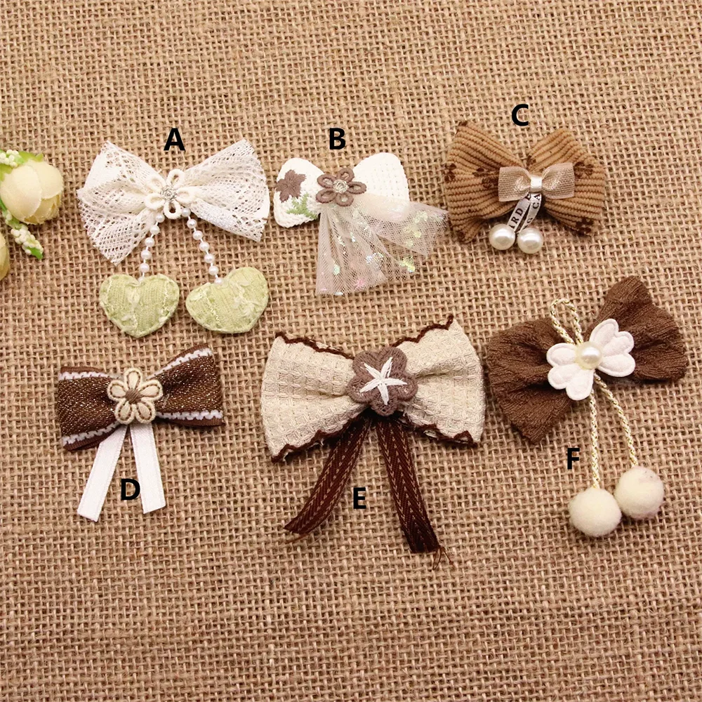 

Cartoon Bow Tie Sticker DIY Hair Accessories Clothes Patch Handmade Cloth Sticke For Clothes Shoes Sweater Bag Decoration