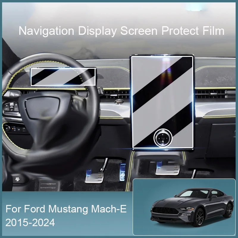 

Для Ford Mustang Mach-E 2015-2024 Автомобильный GPS-навигатор Экран защита закаленная пленка для приборной панели аксессуары для автомобиля