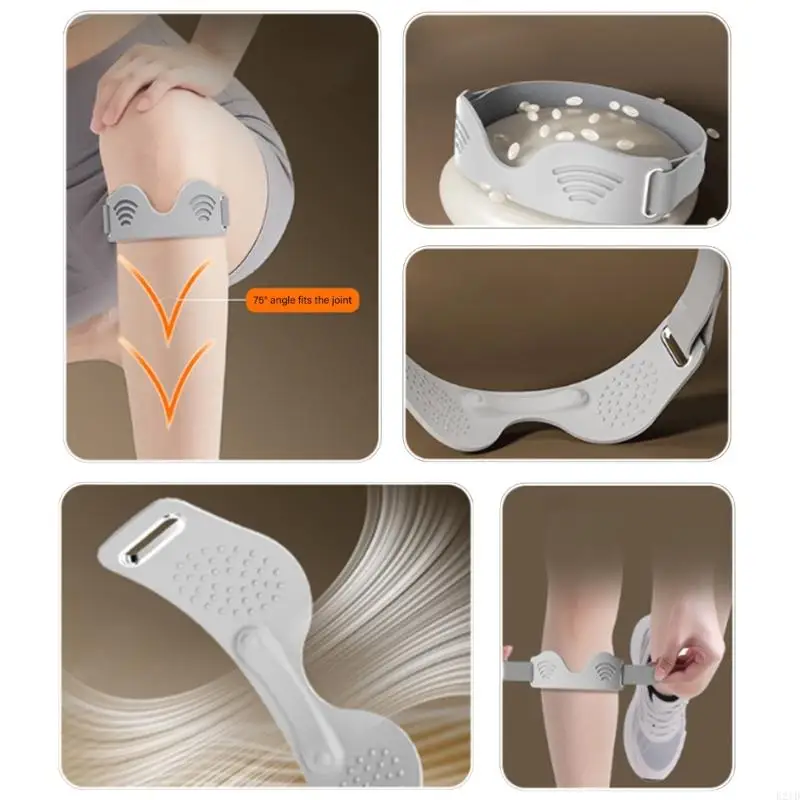   Adjustable Patella Knee Brace Light Weight Breathable Silicone Knee Support Strap for Basketball Baseball Soccer Running