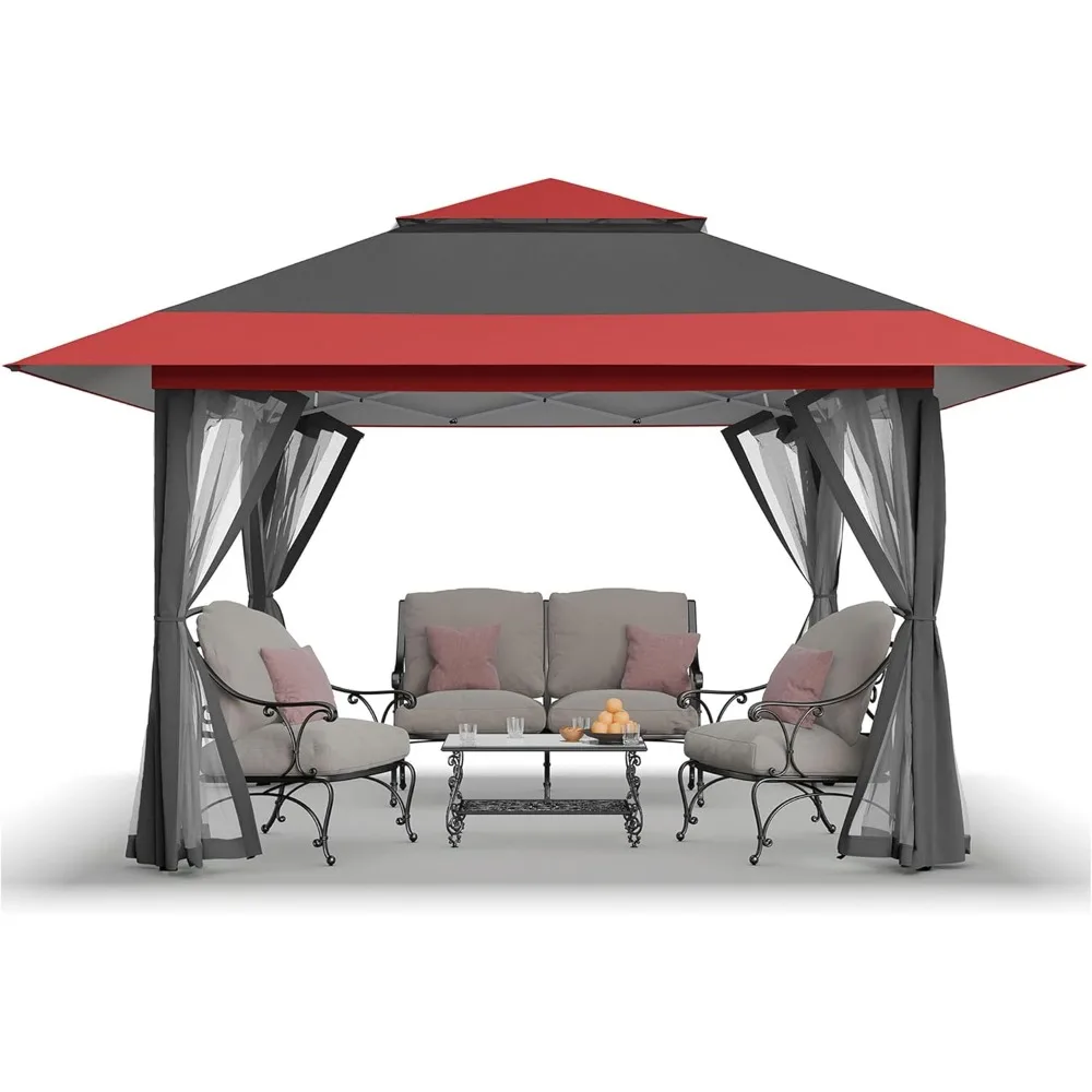 

13x13 Pop Up Gazebo, Canopy Tent, Gazebos on Clearance - Outdoor Gazebo for Backyard & Patio Furniture - Carpa Pop Up Tent with