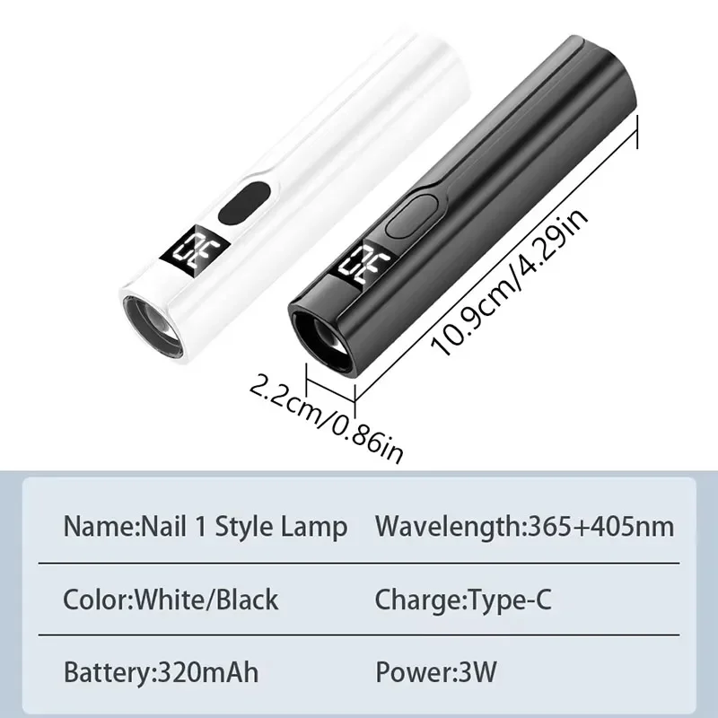 المهنية مسمار الأشعة فوق البنفسجية LED مصباح مكتب مع عرض قابلة للشحن المحمولة البسيطة مسمار مجفف حامل مصباح الأشعة فوق البنفسجية لفن الأظافر القابلة للإزالة #6