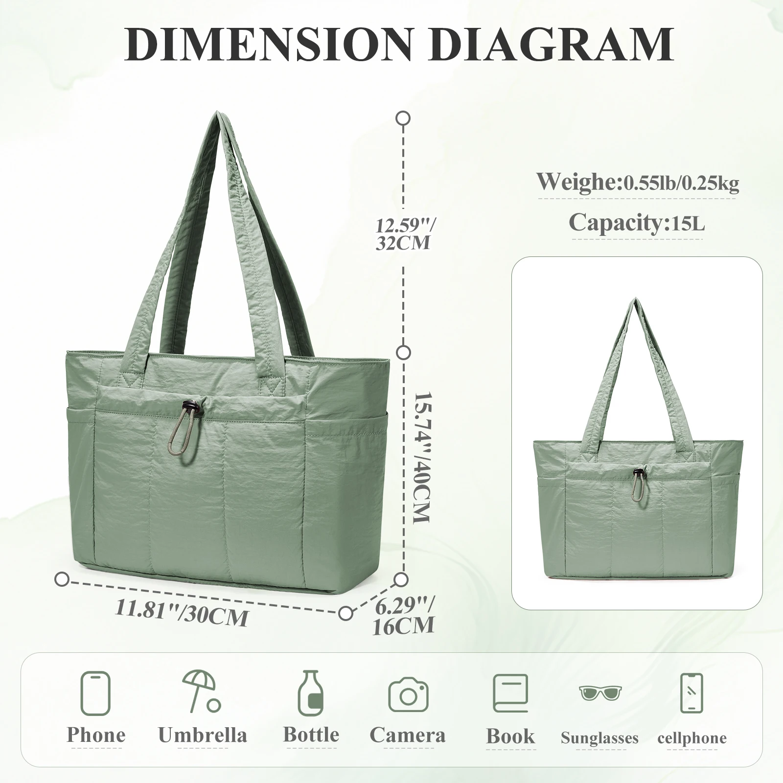 Large Capacity Shoulder Bag, W - Women Bags With Laptop Compartment ulasan dan harga