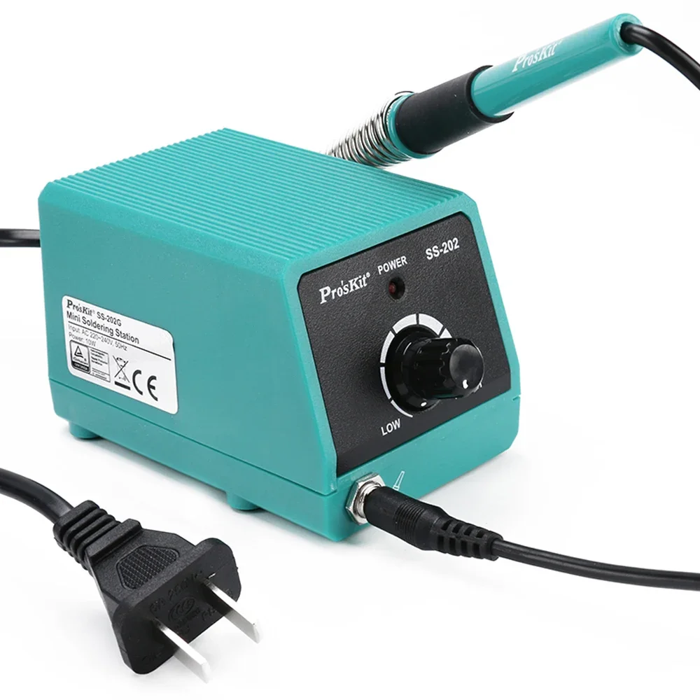 SS-202G Pro'skit Professional Mini Soldering Station คงที่อุณหภูมิไฟฟ้าการบำรุงรักษาเครื่องมือเชื่อมเหล็กแบบพกพา