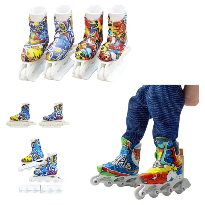 Mini Finger Skate Shoe Toys Funny Cultivate Kids Hands-on Ability Party Interactive Educational Creative Birthday Gift Toy