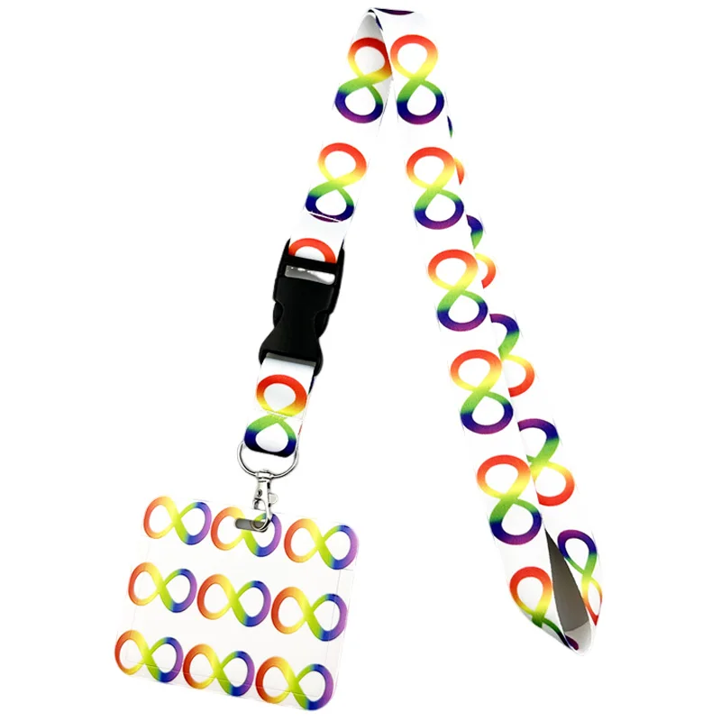 Neurodiversity Autism Awareness Lanyards Cool Neck Strap webbings ribbons Phone Keys ID Card Holder Lanyard Keys DIY Hang Ropes - view 5