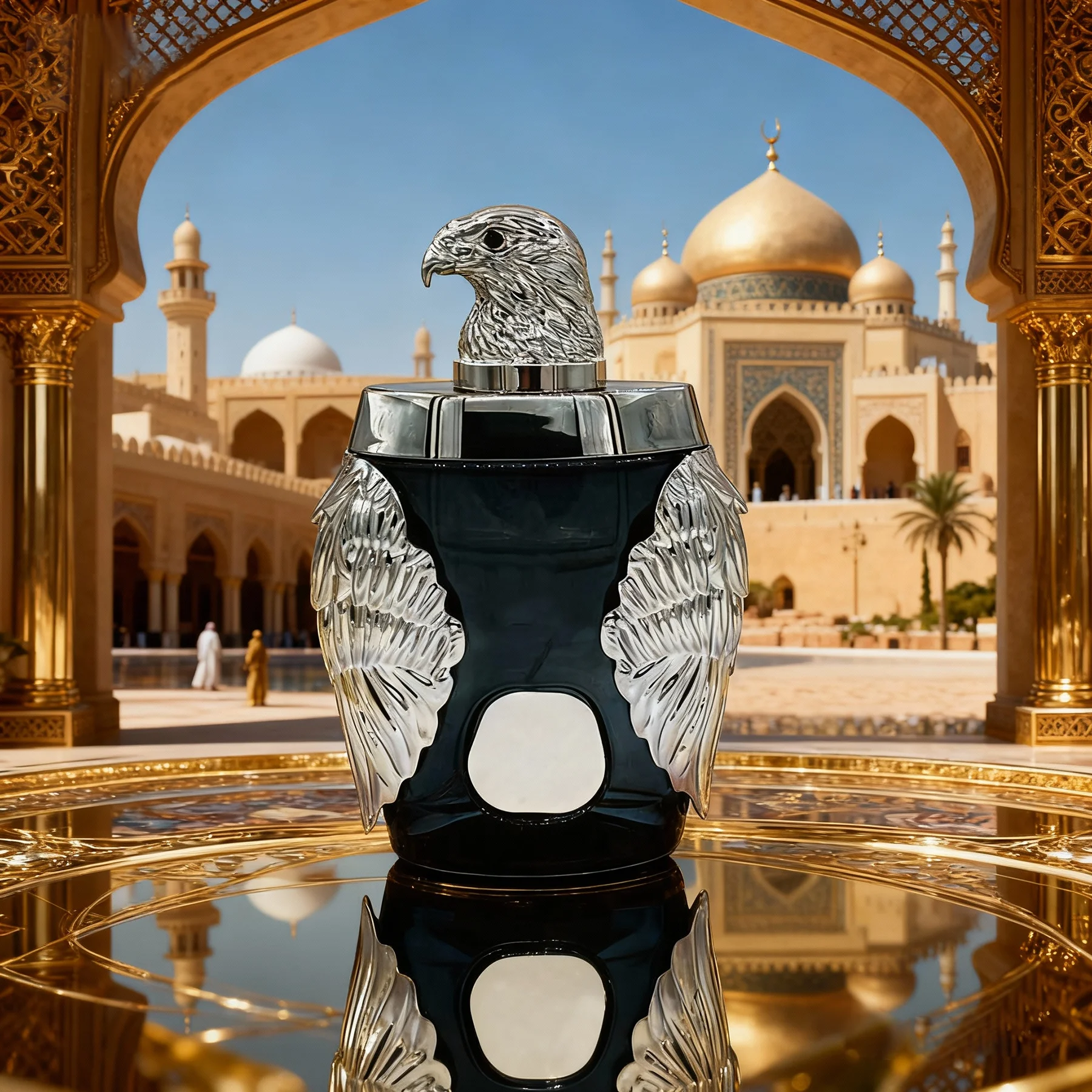 العلامة التجارية الأصلية العطور العربية الفاخرة عطر الرجل الفضي النسر Uae الشرقي عطر طويل الأمد للجسم رذاذ عطر عالي الجودة