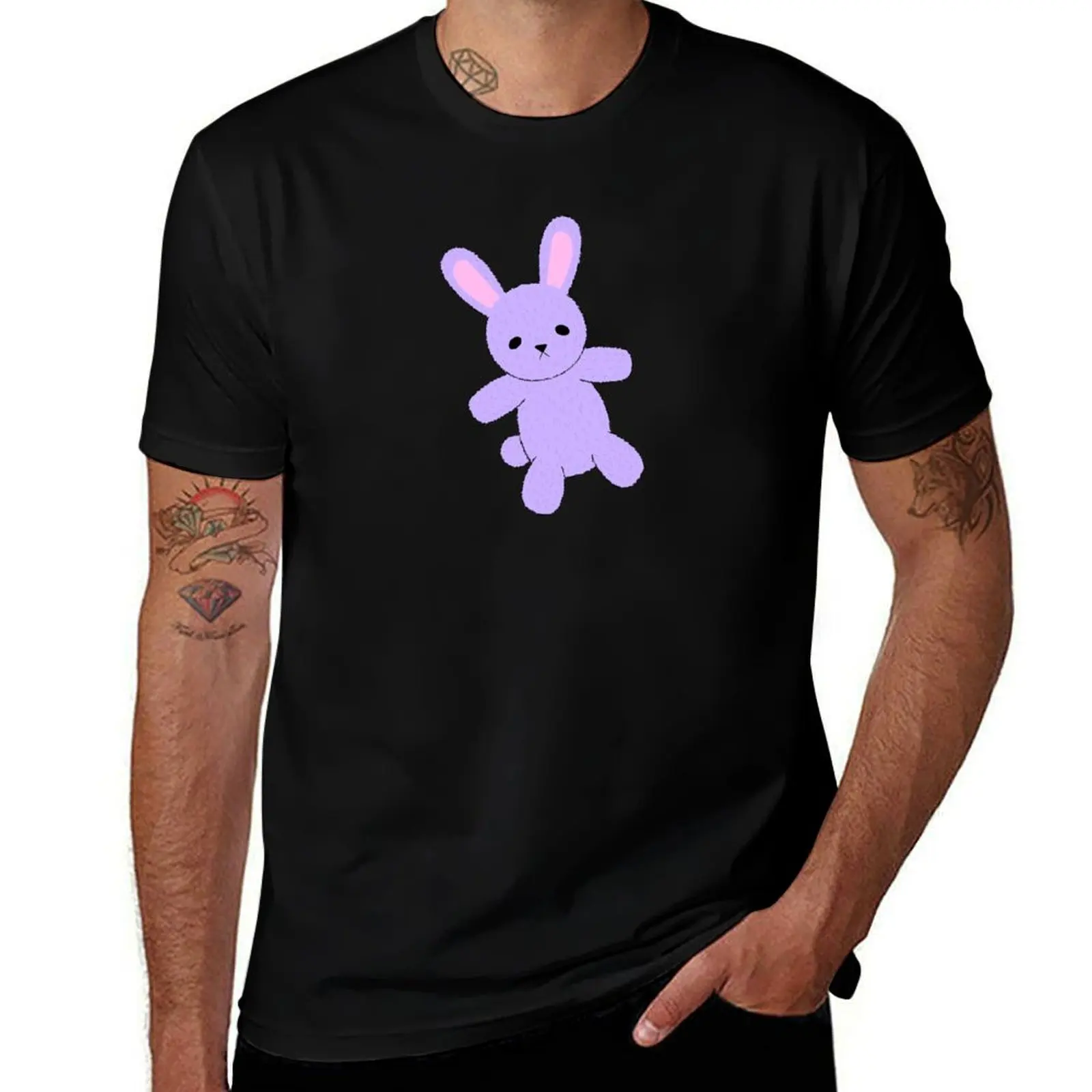 Kawaii Stuffed Bunny T-Shirt Plus Size Quick Dry Sports Tee T-Shirt