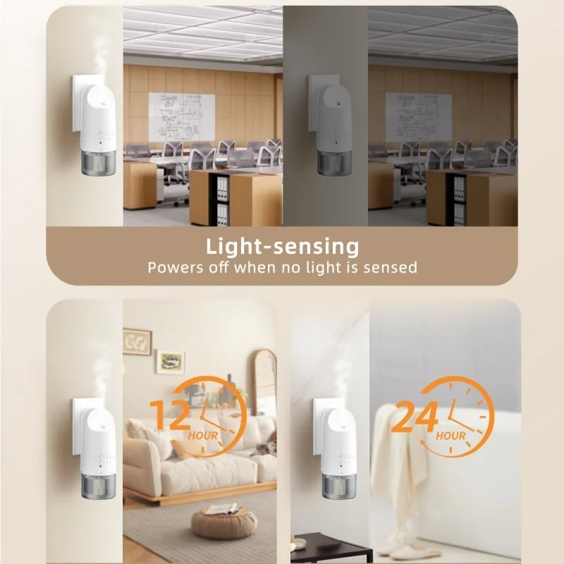 قم بتوصيل ناشر رائحة بدون ماء، موزع عطر الفندق والزيوت العطرية، كفاءة التفتيت، معطر الهواء المنزلي