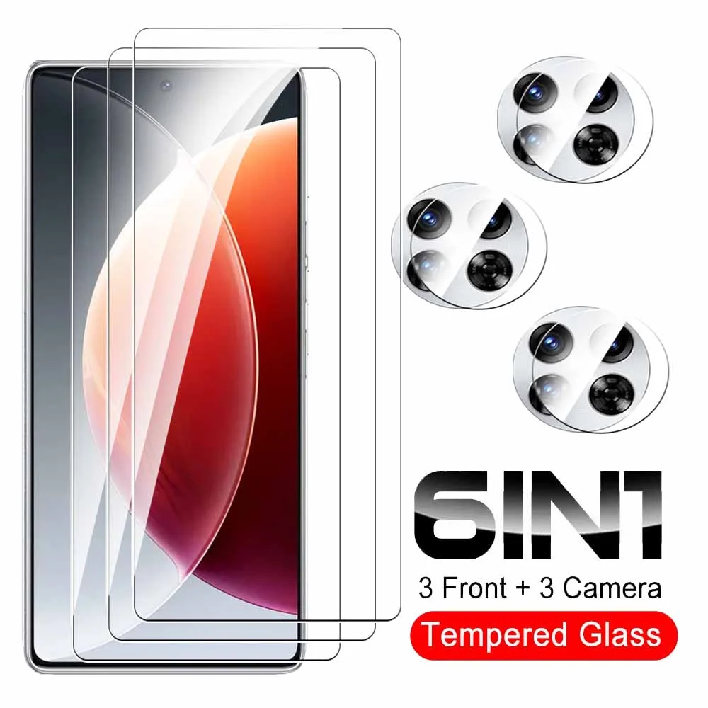 6in1 Camera Tempered Glass For Tecno Camon 30 Premier Pro Protective Glass Screen Protector For Tecno  Camon 30 4G 5G Cover Film