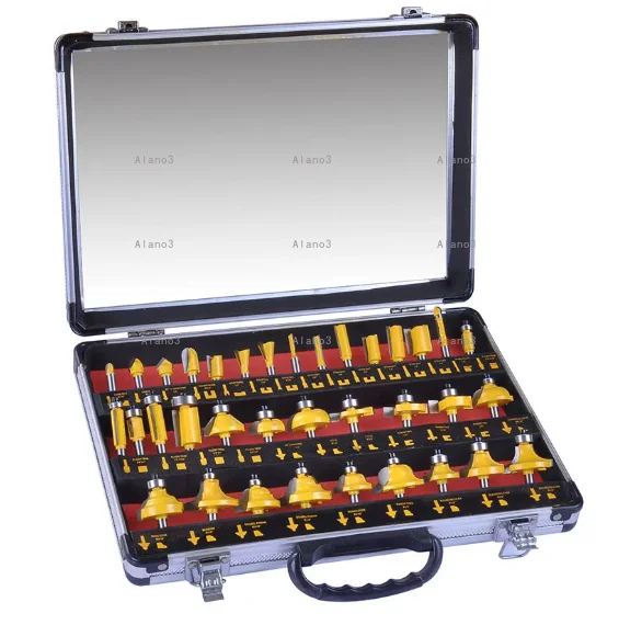 35PCS Woodworking Router Bit Set Tungsten Carbide Milling Cutter For Wood Trimmer Edge Trimming Grooving Tools