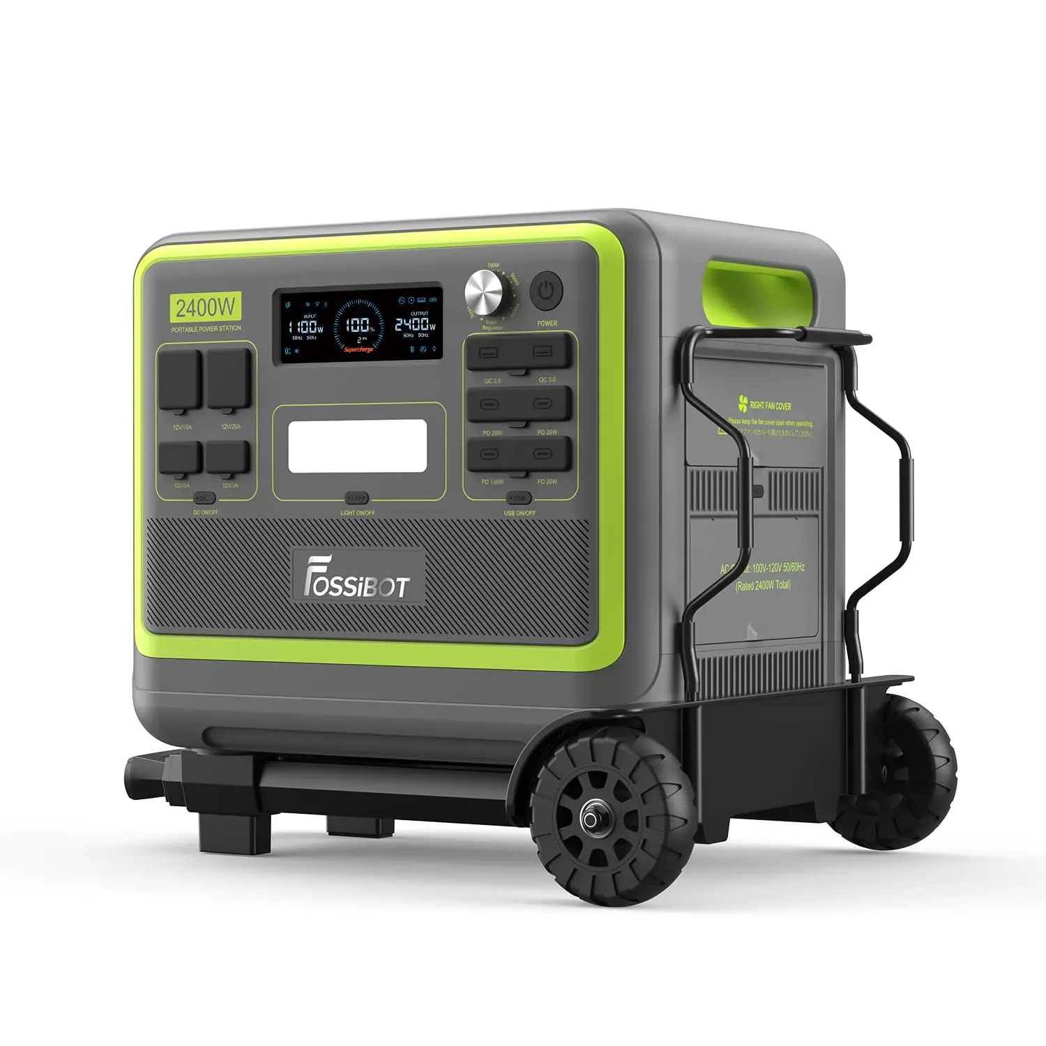 

F2400 Solar Generator 2048Wh LiFePO4 Portable Power Station, 2400W, 1.5H Fast Charging,for Home Backup, Outdoor