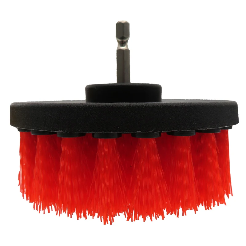 Juego de cepillos de limpieza eléctricos para ducha, baño, coche, cuero, plástico, Kit de limpieza de muebles de madera, 4 piezas