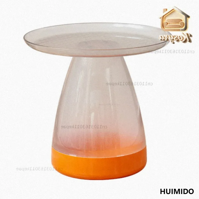 Nordic creative side table ins simple modern small apartment small coffee table round transparent acrylic corner table small